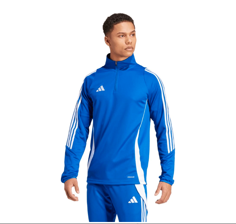 Mikina krátký zip adidas Tiro 24 RMSK Cidlina - Velikost: M