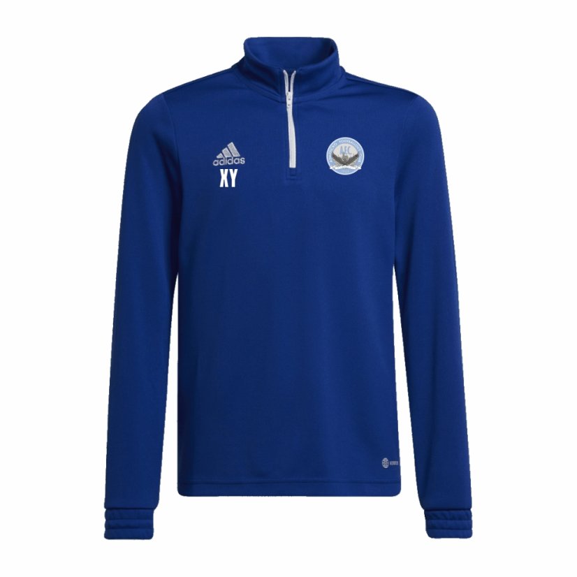 Mikina krátky zip adidas Entrada 22 AFC Humpolec - Velikost: M